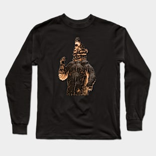 Bear on Black / Swiss Artwork Photography Long Sleeve T-Shirt